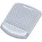 Fellowes PlushTouch™ Gray Lattice Mouse Pad Wrist Rest
